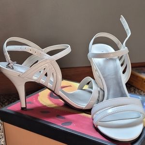 Fioni white heels